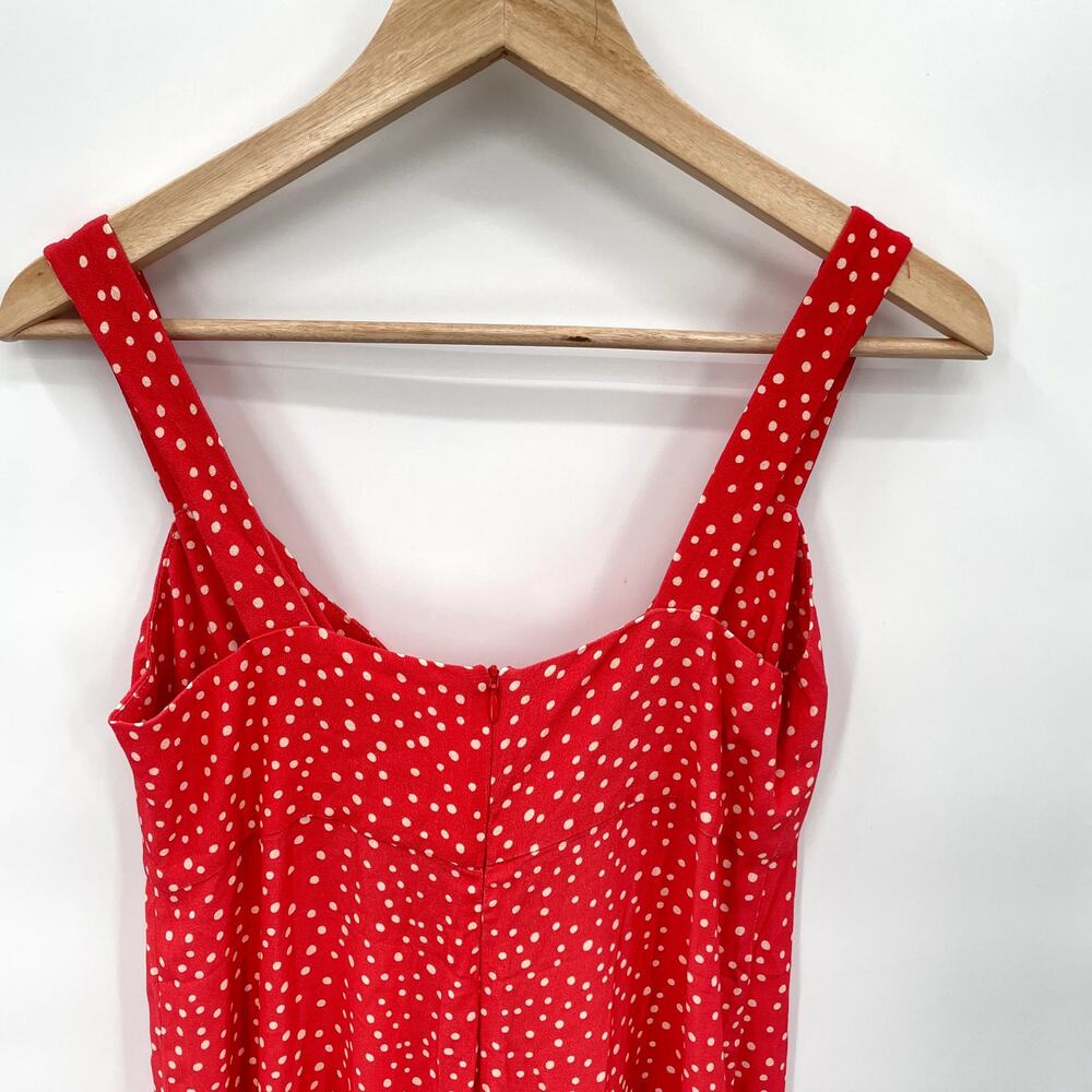 Anthropolgie x Kachel NWT Coral Jordan Polka Dot Jumpsuit // 6 - Picture 11 of 13
